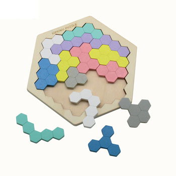 イクモク木製知育パズル 六角形